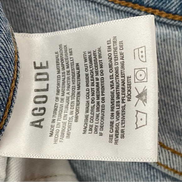 NWOT AGOLDE Riley High Rise Straight Crop Jeans - Picture 11 of 14